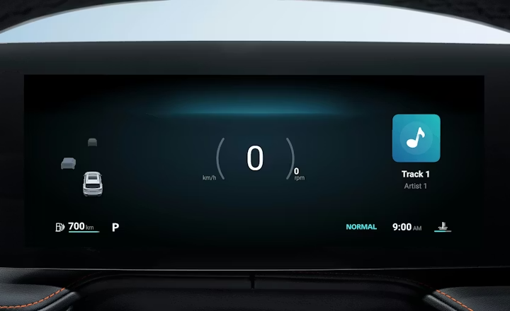 MG HS Hybrid+ digitales Dual-Screen-Cockpit
